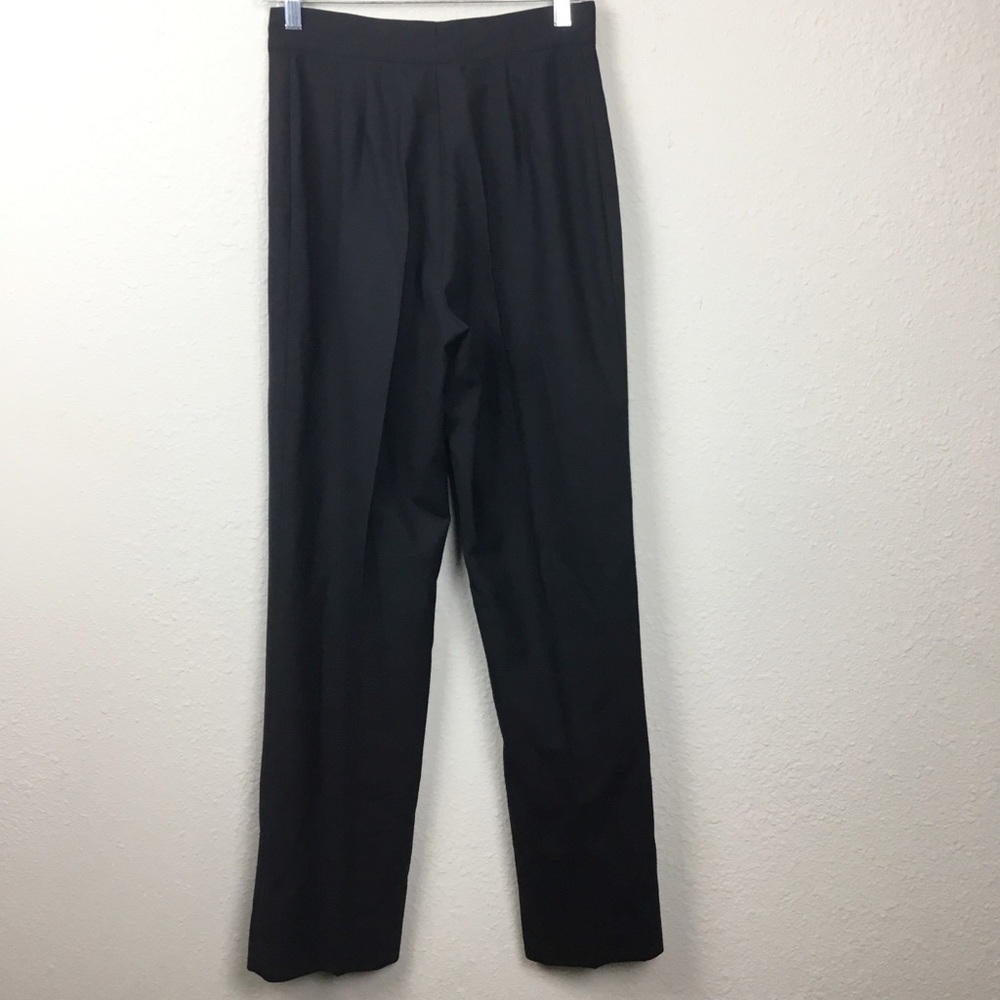 Burberry London Black Slacks Size 40 Zipper Detail - Picture 5 of 6